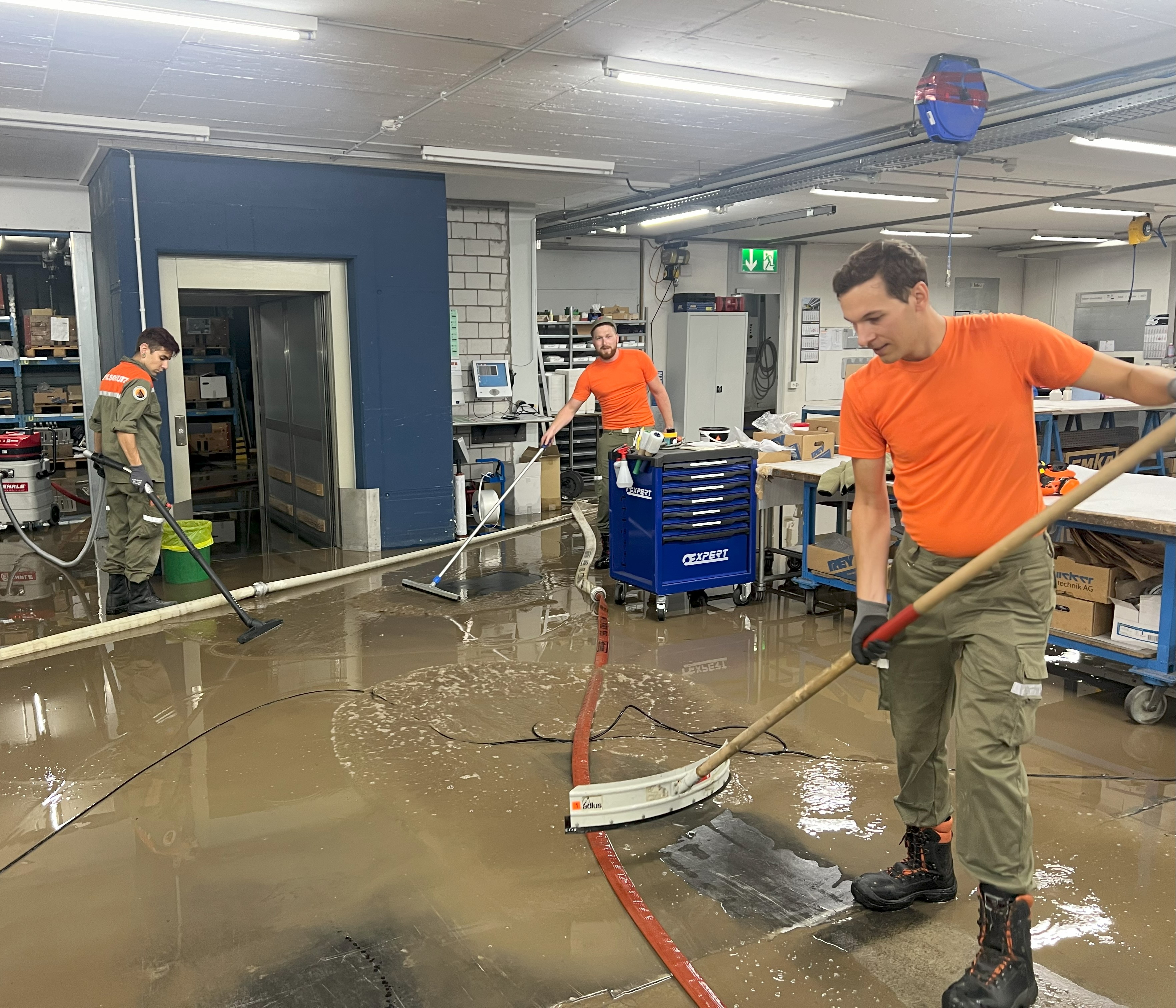 Einsatz der Pioniere in der Firma Rey AG