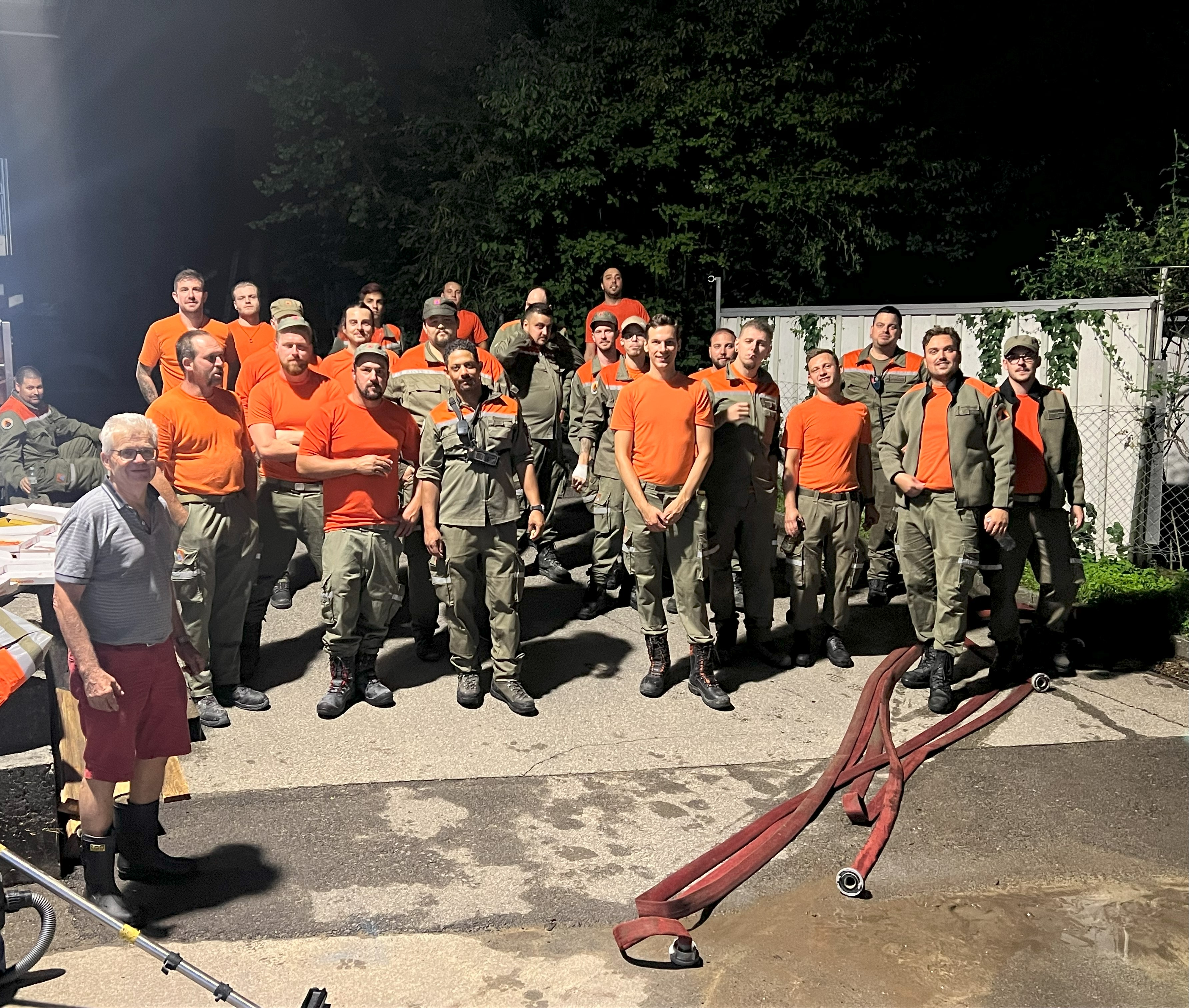 Verpflegung der Pioniere um Mitternacht