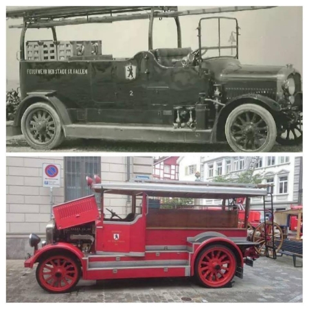 Historische Feuerwehrauto