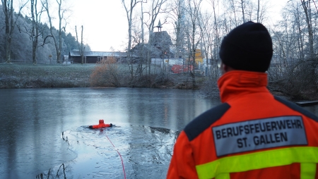 Übung Eisrettung