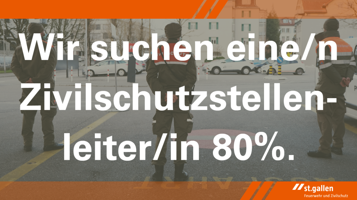 Wir suchen eine/n Zivilschutzstellenleiter/in 80%.
