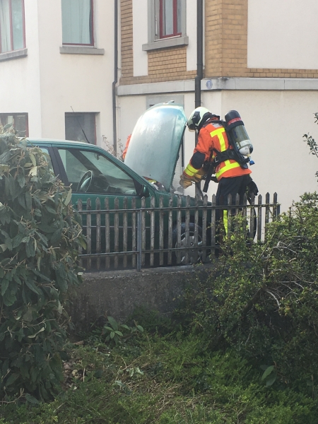 Löschen Fahrzeugbrand