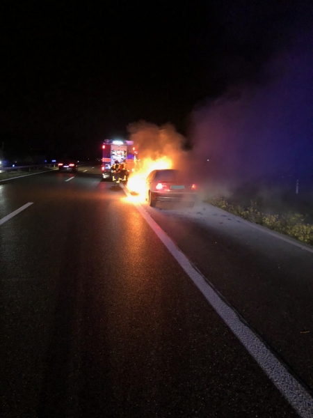 Fahrzeugbrand A1