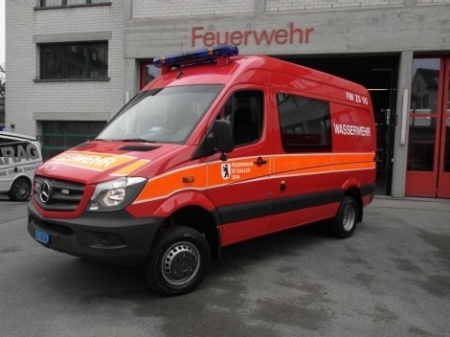 Wasserwehreinsatz an der Bachweidstrasse