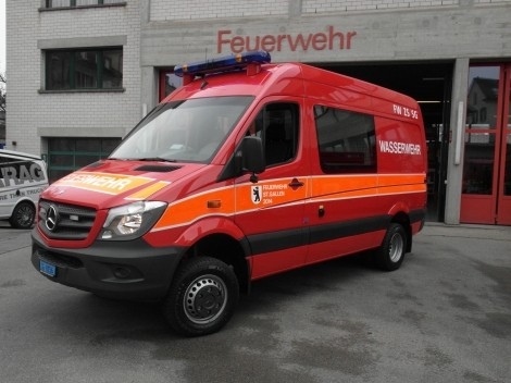 Wasserwehreinsatz an der Bachweidstrasse