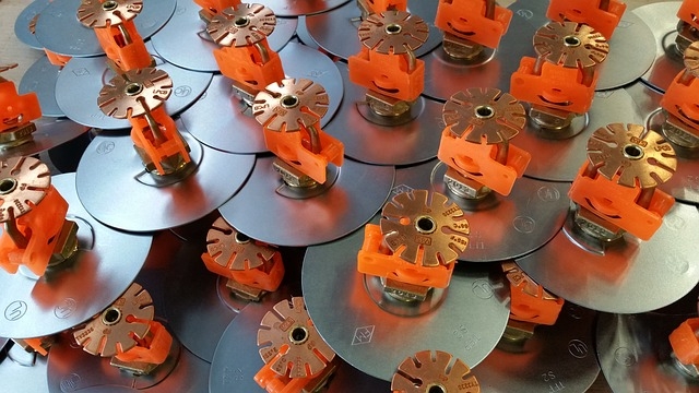 Sprinkler am Burggraben