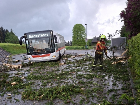 Eins&auml;tze nach Gewitter